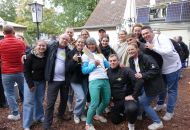 Ausgelassene Stimmung nach dem Sieg.